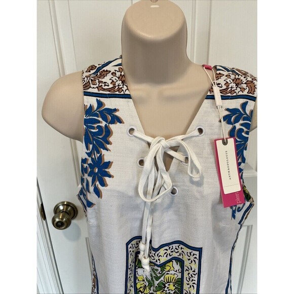 Anthropologie NWT Tracy Reese Womens Size M White Boho Print Sheath Dress $168.0 - Picture 5 of 12